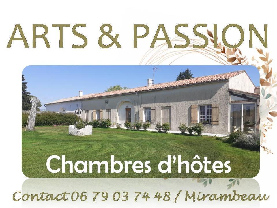 Arts & Passion Bed & Breakfast Mirambeau  Exterior photo
